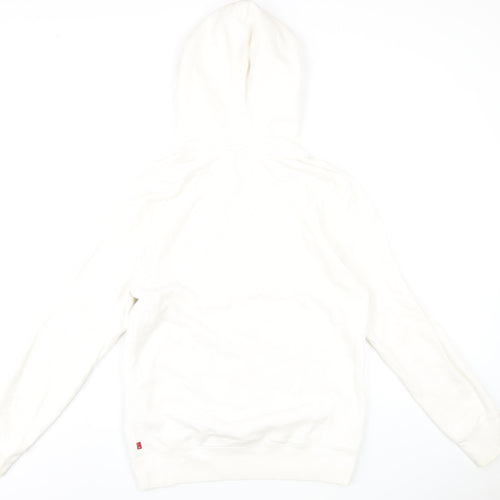 Levi's Mens White Cotton Pullover Hoodie Size M