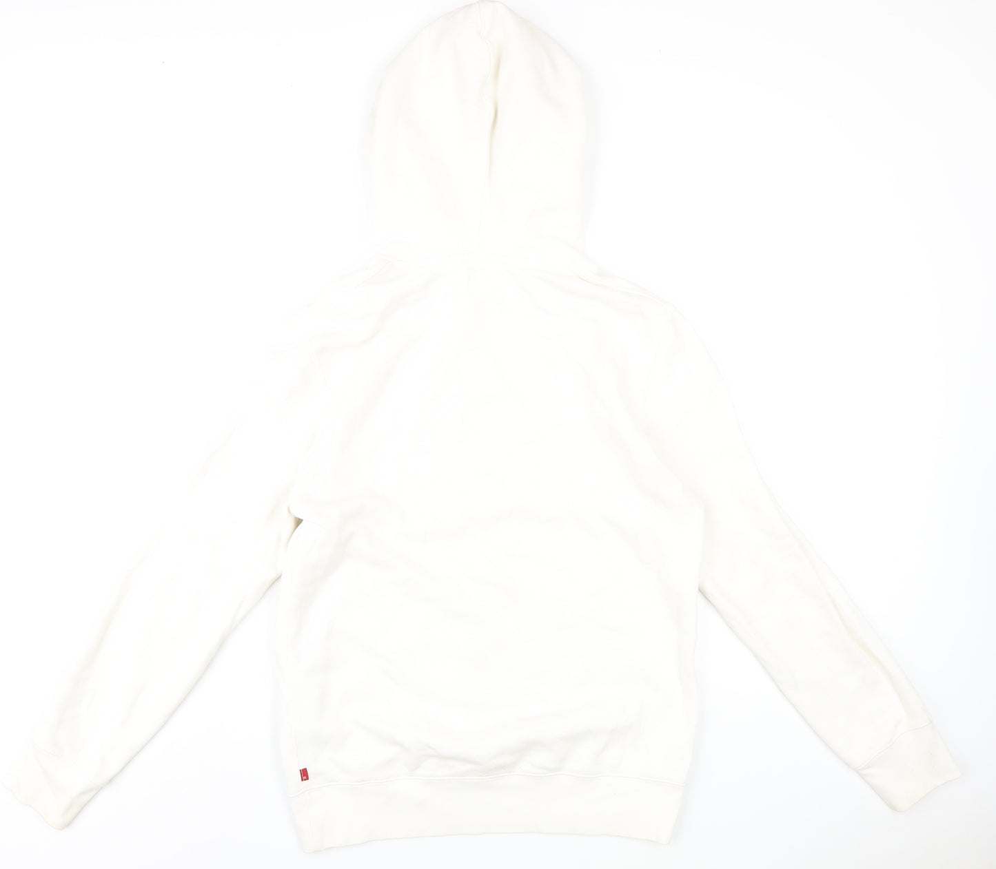 Levi's Mens White Cotton Pullover Hoodie Size M