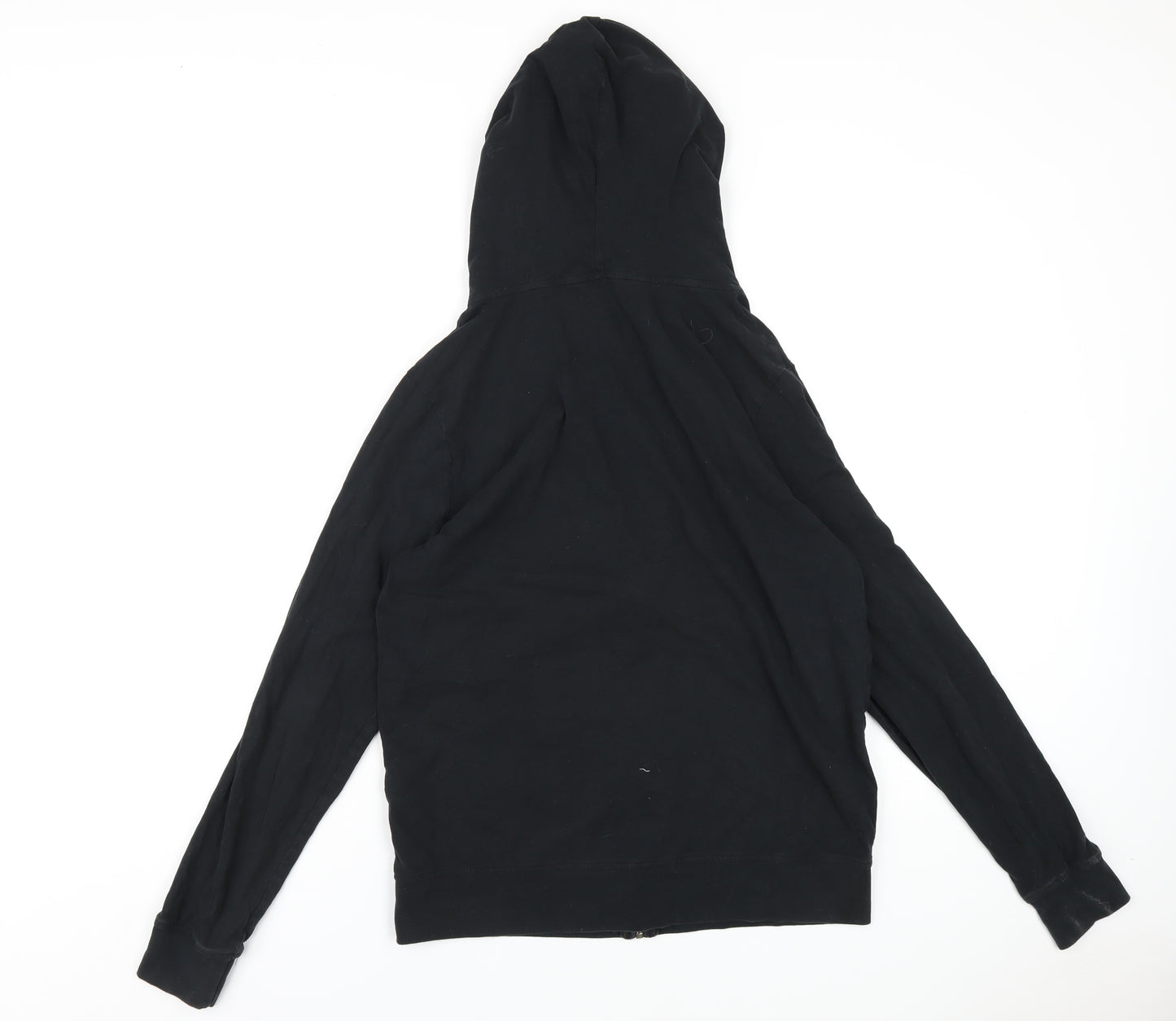 AllSaints Mens Black Cotton Full Zip Hoodie Size S