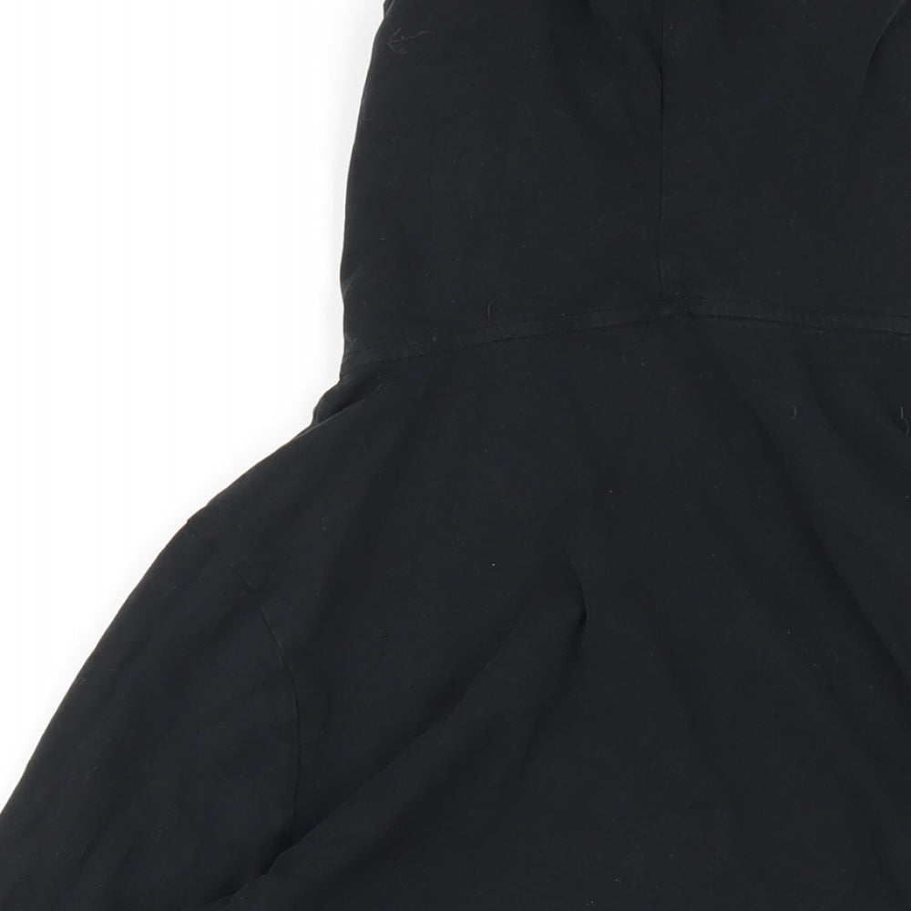 AllSaints Mens Black Cotton Full Zip Hoodie Size S