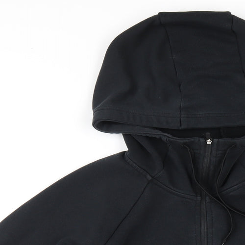 Nike Mens Black Cotton Full Zip Hoodie Size M