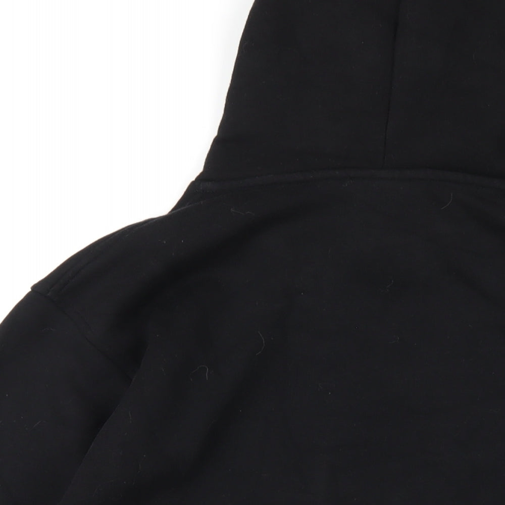 NICCE Mens Black Cotton Pullover Hoodie Size M