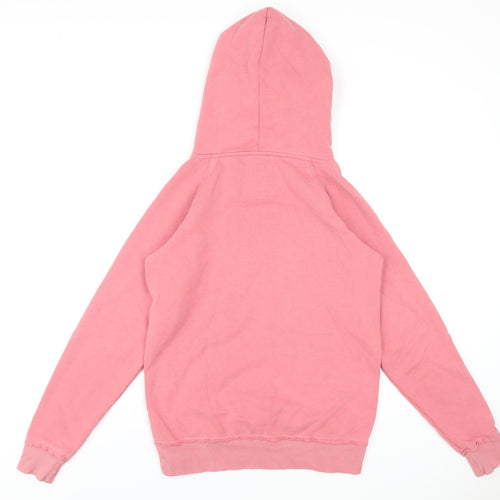 Animal Womens Pink Cotton Pullover Hoodie Size 12 Pullover