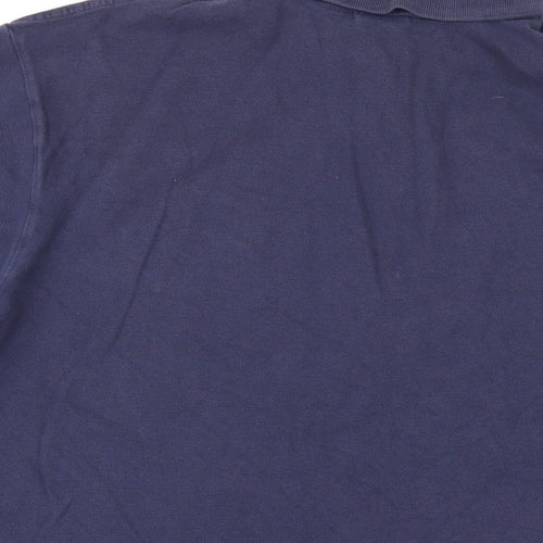 Polo Ralph Lauren Mens Blue Cotton Polo Size 2XL Collared Button