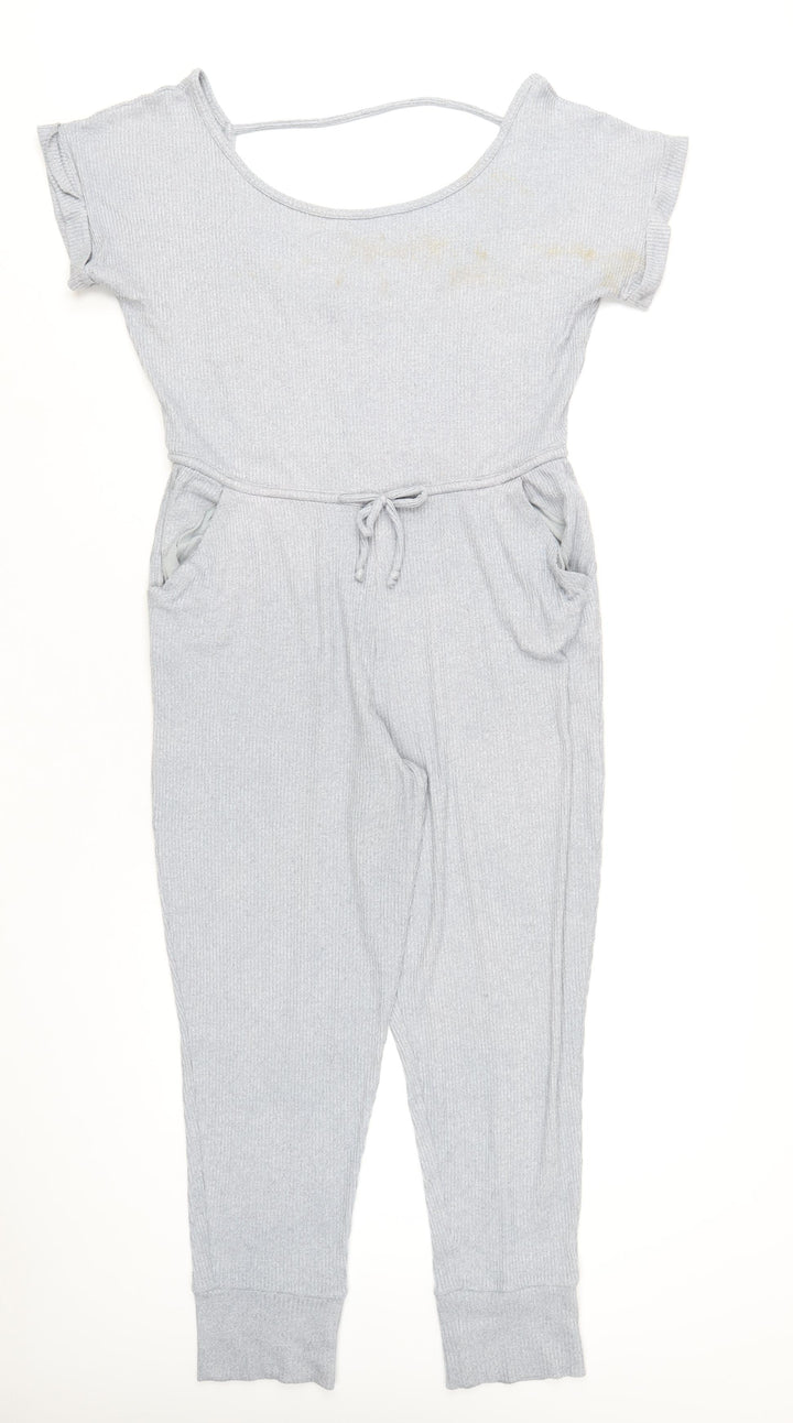 Gilly Hicks Womens Grey Polyester Jumpsuit One-Piece Size S L29 in Pullover