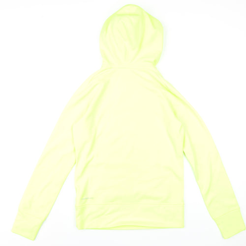 Nike Mens Yellow Polyester Pullover Hoodie Size S