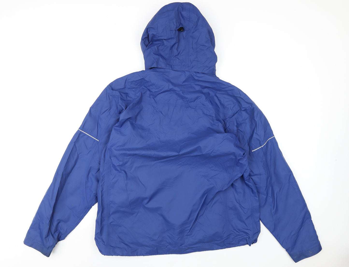 Weatherproof Mens Blue Rain Coat Coat Size L Zip