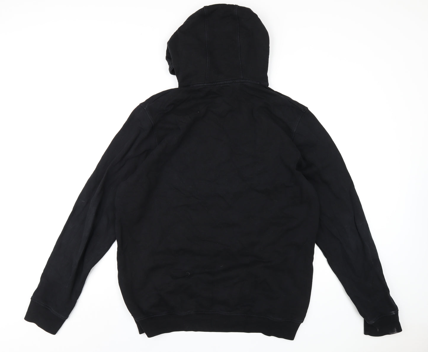 Meander Mens Black Cotton Pullover Hoodie Size XL