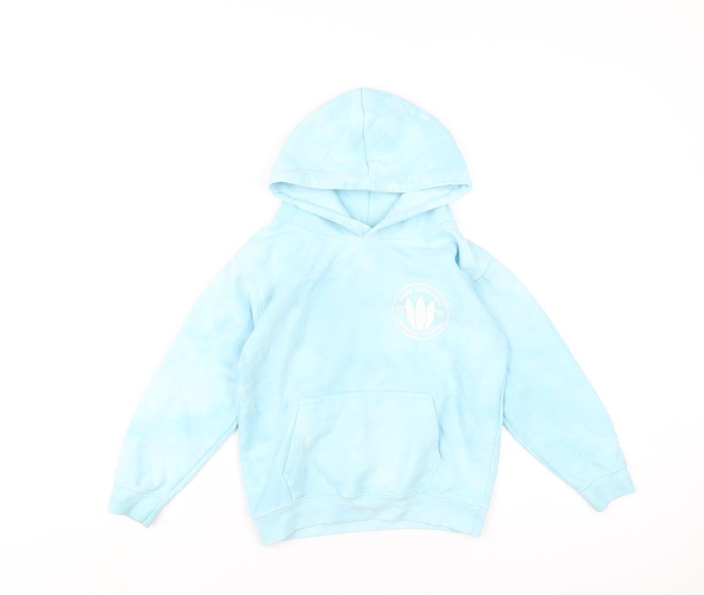 Barrel Rock Boys Blue Cotton Full Zip Hoodie Size M Pullover