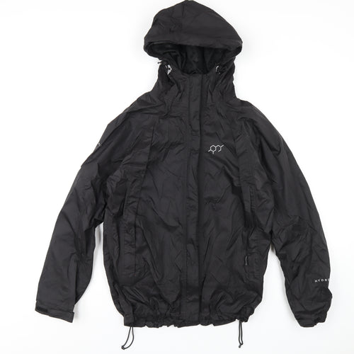 Technicals Womens Black Rain Coat Coat Size 10 Zip