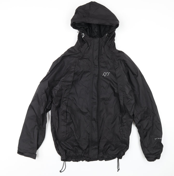 Technicals Womens Black Rain Coat Coat Size 10 Zip