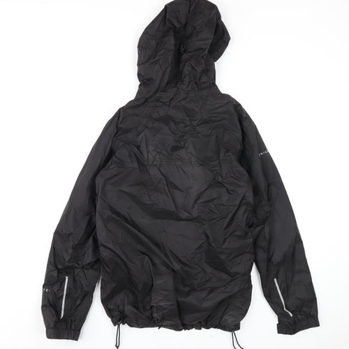 Technicals Womens Black Rain Coat Coat Size 10 Zip