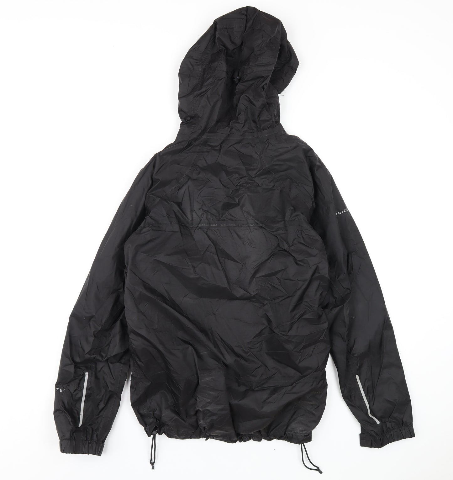 Technicals Womens Black Rain Coat Coat Size 10 Zip