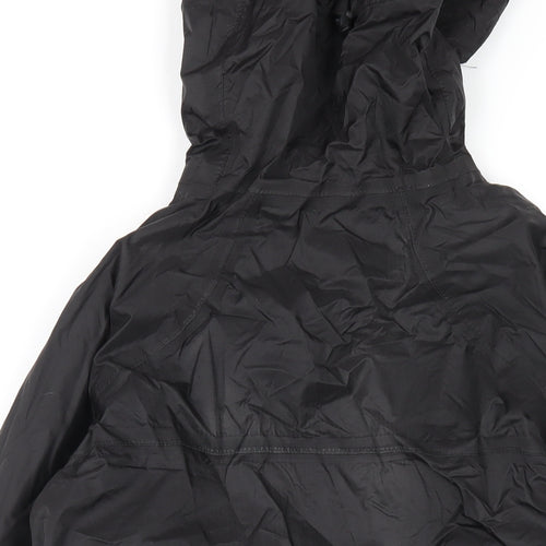 Technicals Womens Black Rain Coat Coat Size 10 Zip