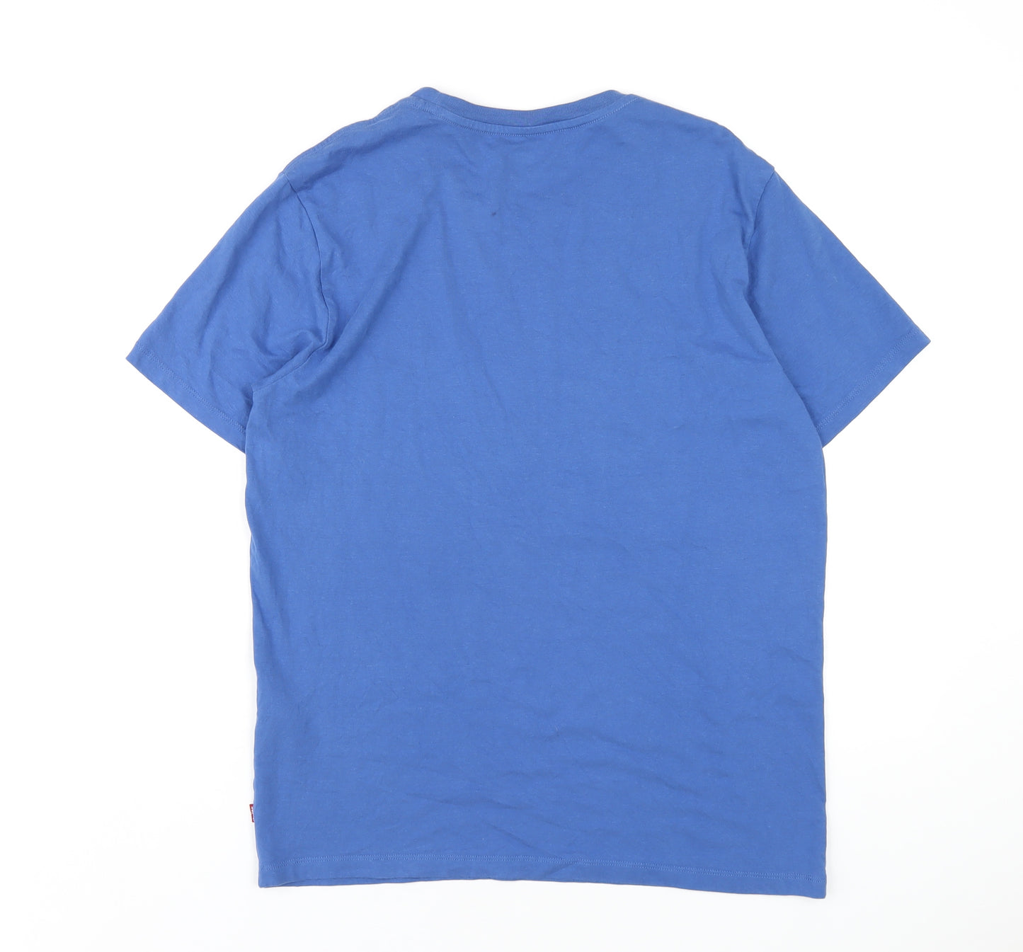 Levi's Mens Blue Cotton T-Shirt Size M Round Neck