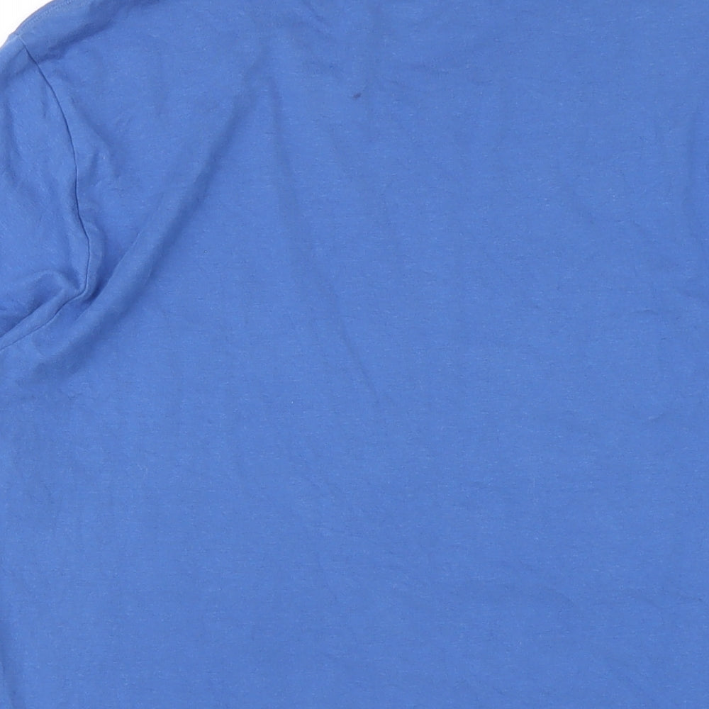 Levi's Mens Blue Cotton T-Shirt Size M Round Neck