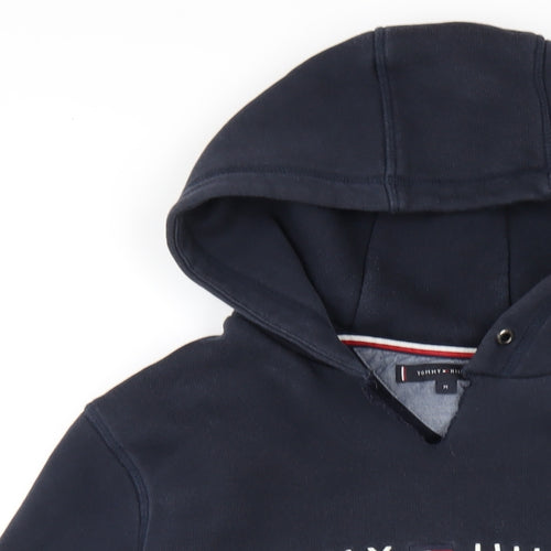 Tommy Hilfiger Mens Blue Cotton Pullover Hoodie Size M