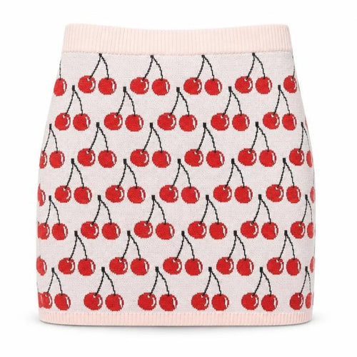 United Colors of Benetton Girls Pink Geometric Cotton Mini Skirt Size 10-11 Years Regular Pull On