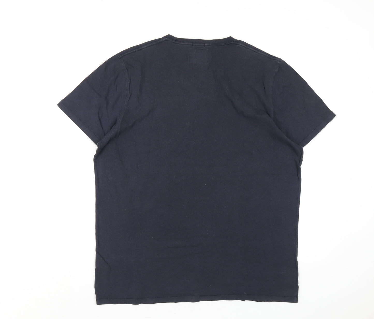 Abercrombie & Fitch Mens Blue Cotton T-Shirt Size XL Round Neck