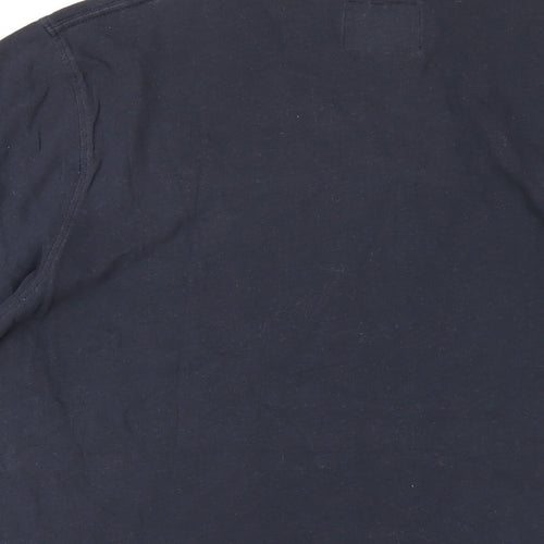 Abercrombie & Fitch Mens Blue Cotton T-Shirt Size XL Round Neck