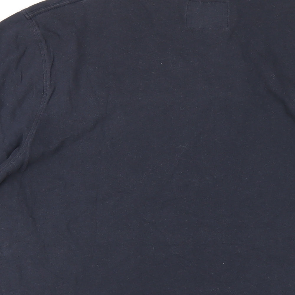 Abercrombie & Fitch Mens Blue Cotton T-Shirt Size XL Round Neck