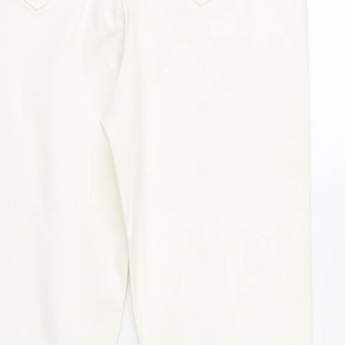 Paper + Stitch Womens White Cotton Skinny Jeans Size 30 in L29 in Regular Zip