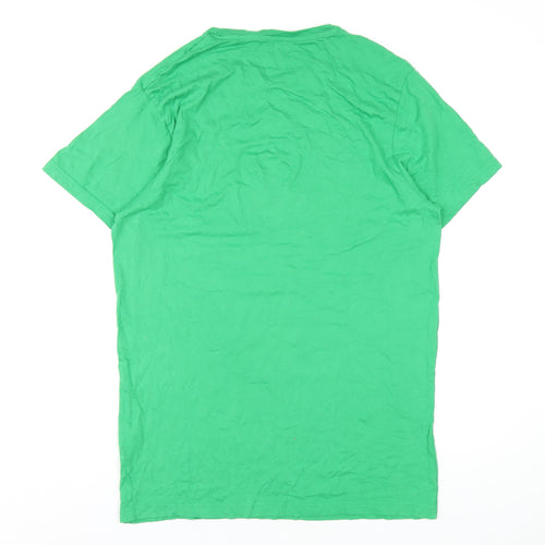 Tokyo Laundry Mens Green Cotton T-Shirt Size L Round Neck