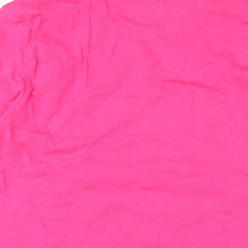 Ben Sherman Mens Pink Cotton T-Shirt Size 2XL Round Neck