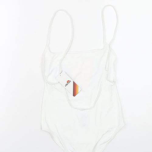 ellesse Womens White Polyester One Piece Size S