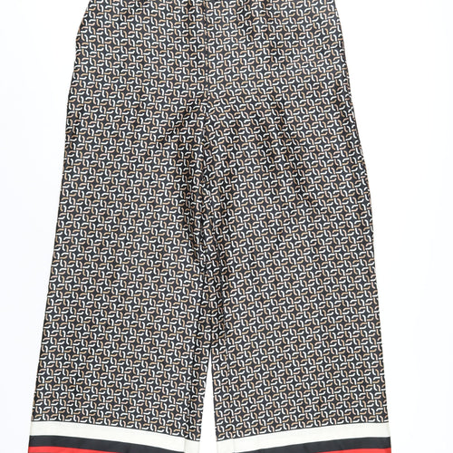 For All The Love Womens Multicoloured Geometric Polyester Trousers Size 16 L32 in Regular