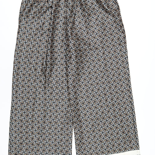 For All The Love Womens Multicoloured Geometric Polyester Trousers Size 16 L32 in Regular