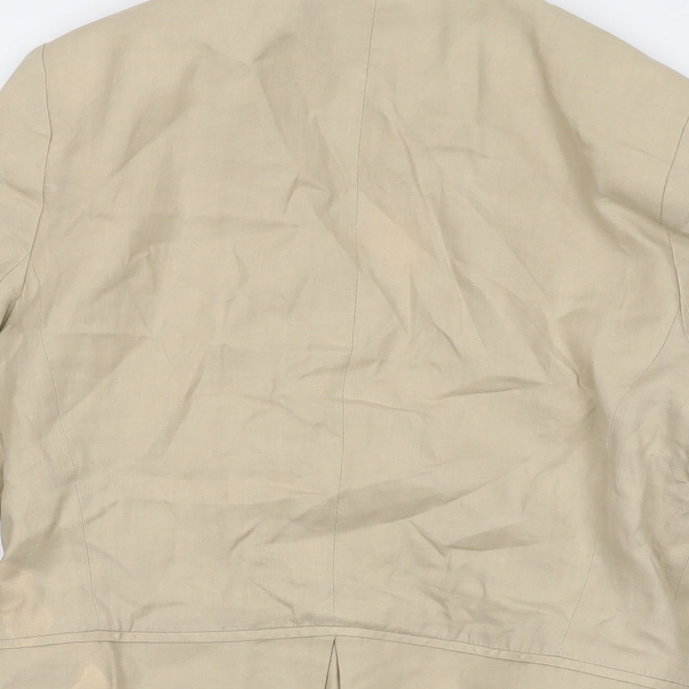 Comptoir des Cotonniers Womens Beige Jacket Size 6 Button