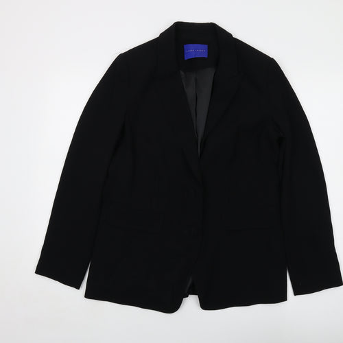 Winser London Womens Black Jacket Size 12 Button