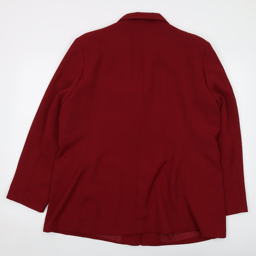 Bonmarché Womens Red Jacket Size 20 Button