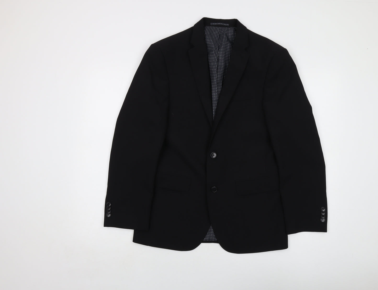 Taylor & Wright Mens Black Polyester Jacket Suit Jacket Size 36 Regular