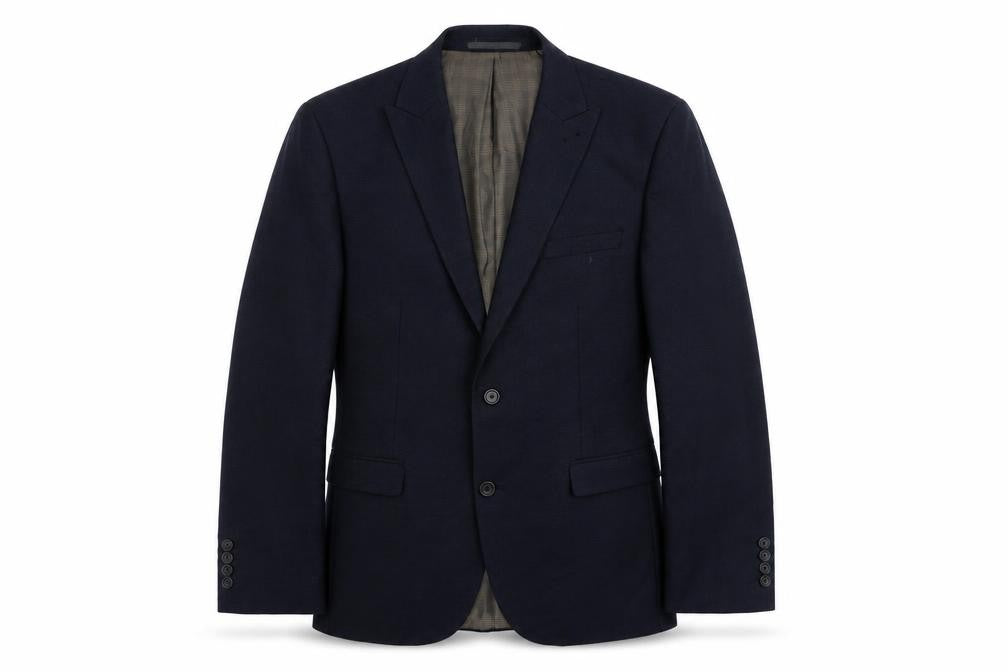 Next Mens Blue Polyester Jacket Suit Jacket Size 42 Regular