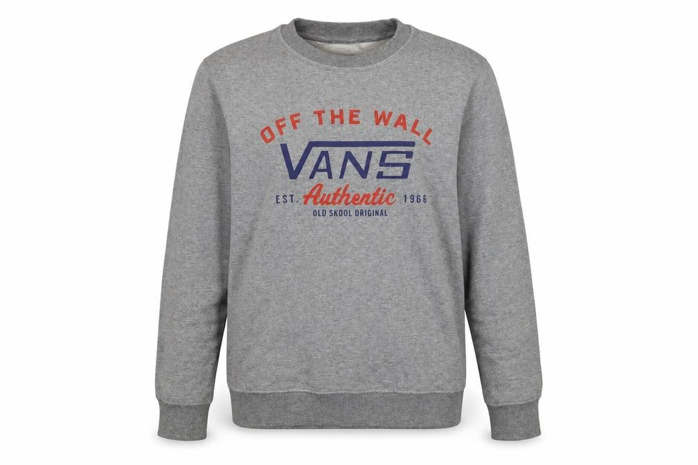 Vans Womens Grey Cotton Pullover Sweatshirt Size M Pullover
