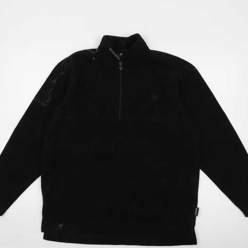 Jack Wolfskin Mens Black Polyester Pullover Sweatshirt Size L