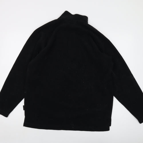 Jack Wolfskin Mens Black Polyester Pullover Sweatshirt Size L