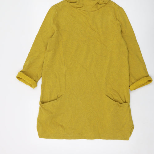 Seasalt Womens Yellow Cotton Pullover Sweatshirt Size 10 Pullover