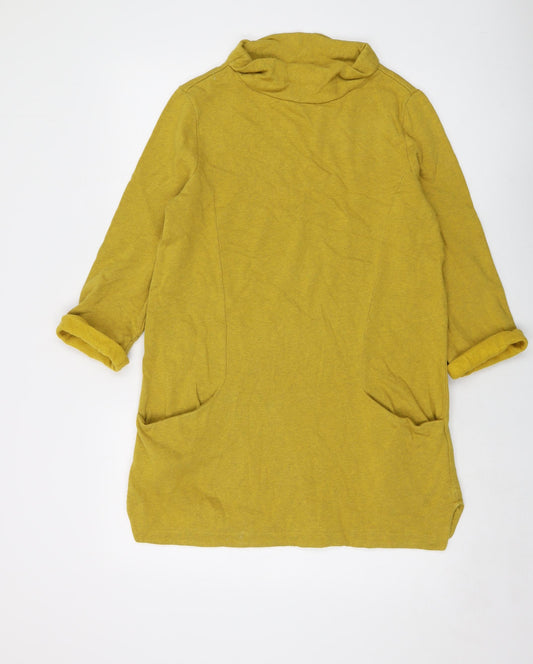 Seasalt Womens Yellow Cotton Pullover Sweatshirt Size 10 Pullover