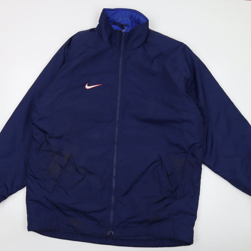 Nike Mens Blue Jacket Size L Zip