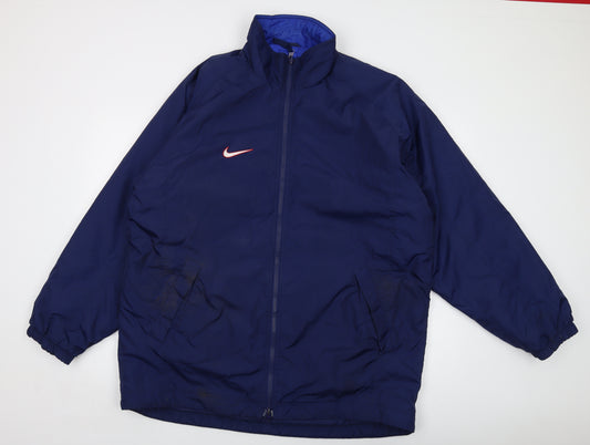 Nike Mens Blue Jacket Size L Zip