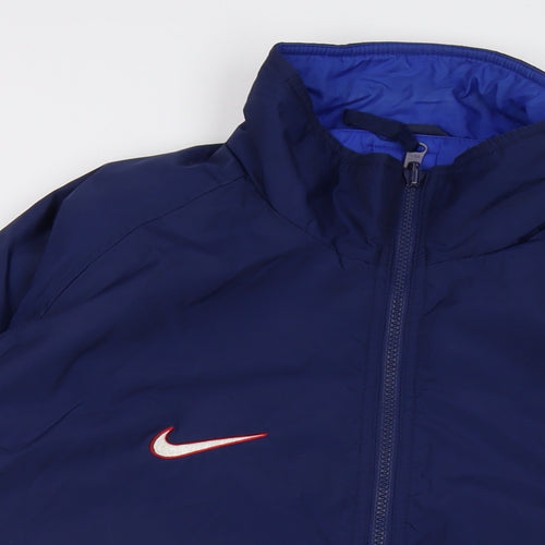 Nike Mens Blue Jacket Size L Zip