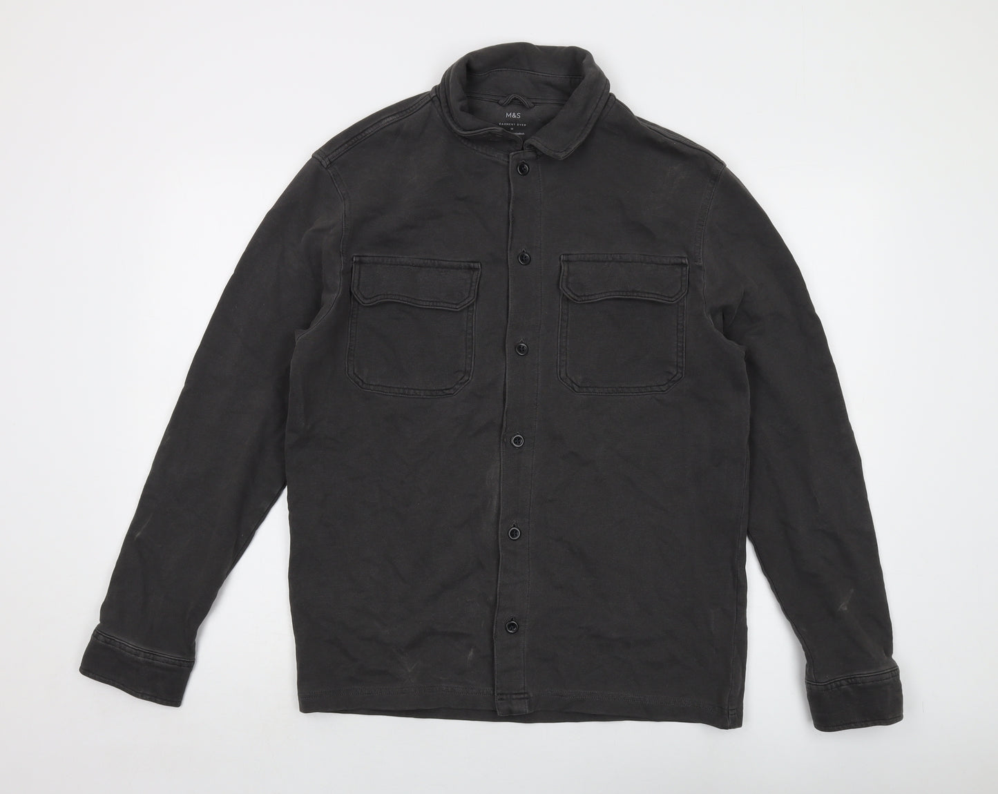 Marks and Spencer Mens Grey Jacket Size M Button