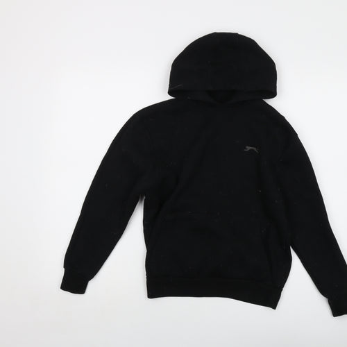 Slazenger Boys Black Polyester Pullover Hoodie Size 11-12 Years Pullover