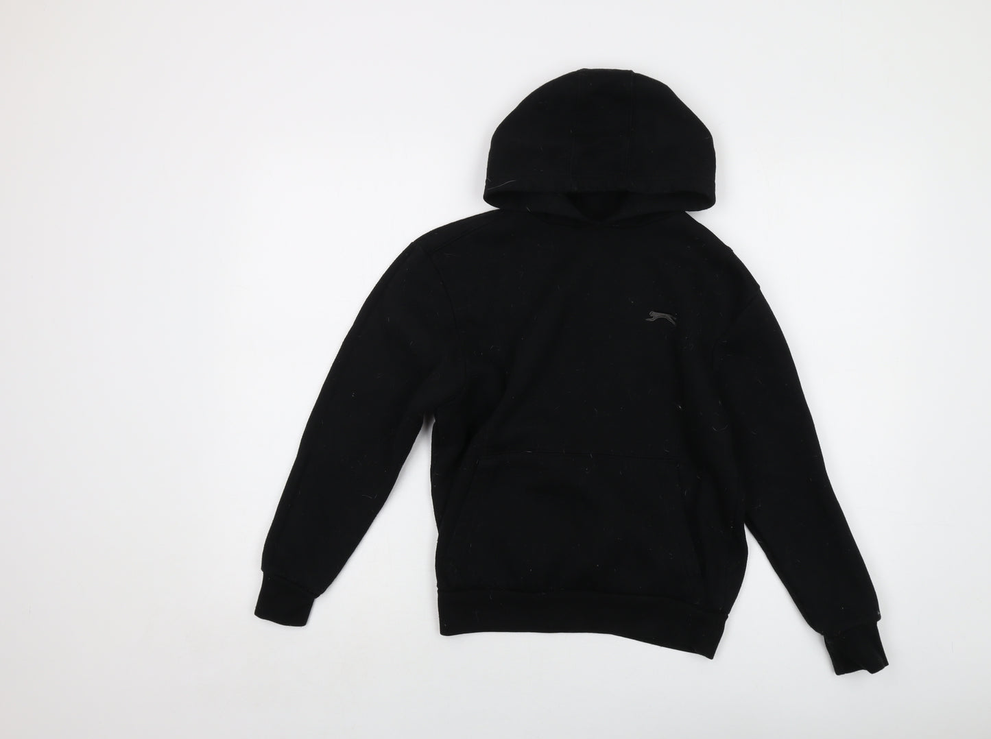 Slazenger Boys Black Polyester Pullover Hoodie Size 11-12 Years Pullover