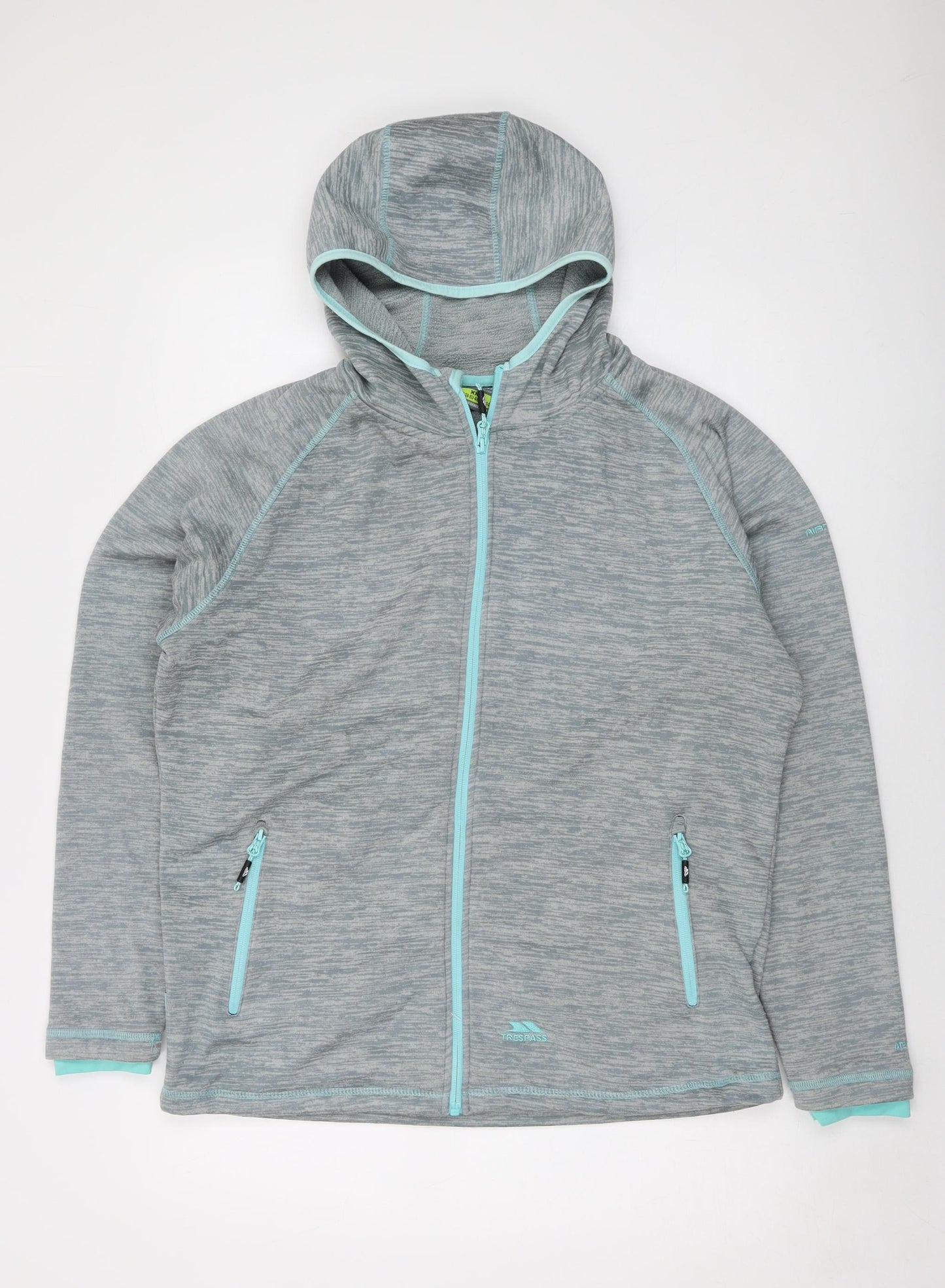 Trespass Mens Blue Polyester Full Zip Hoodie Size 2XL