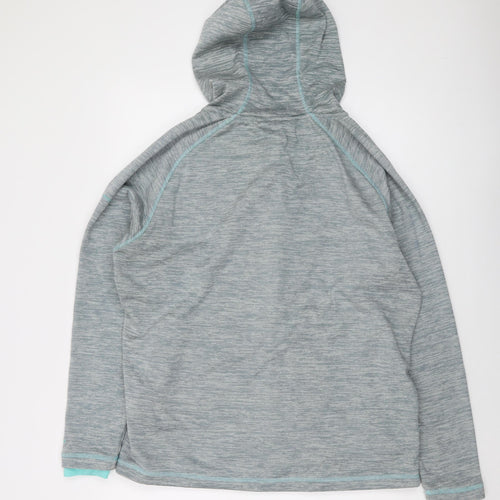 Trespass Mens Blue Polyester Full Zip Hoodie Size 2XL