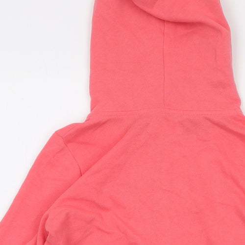 Hollister Womens Pink Cotton Full Zip Hoodie Size S Zip